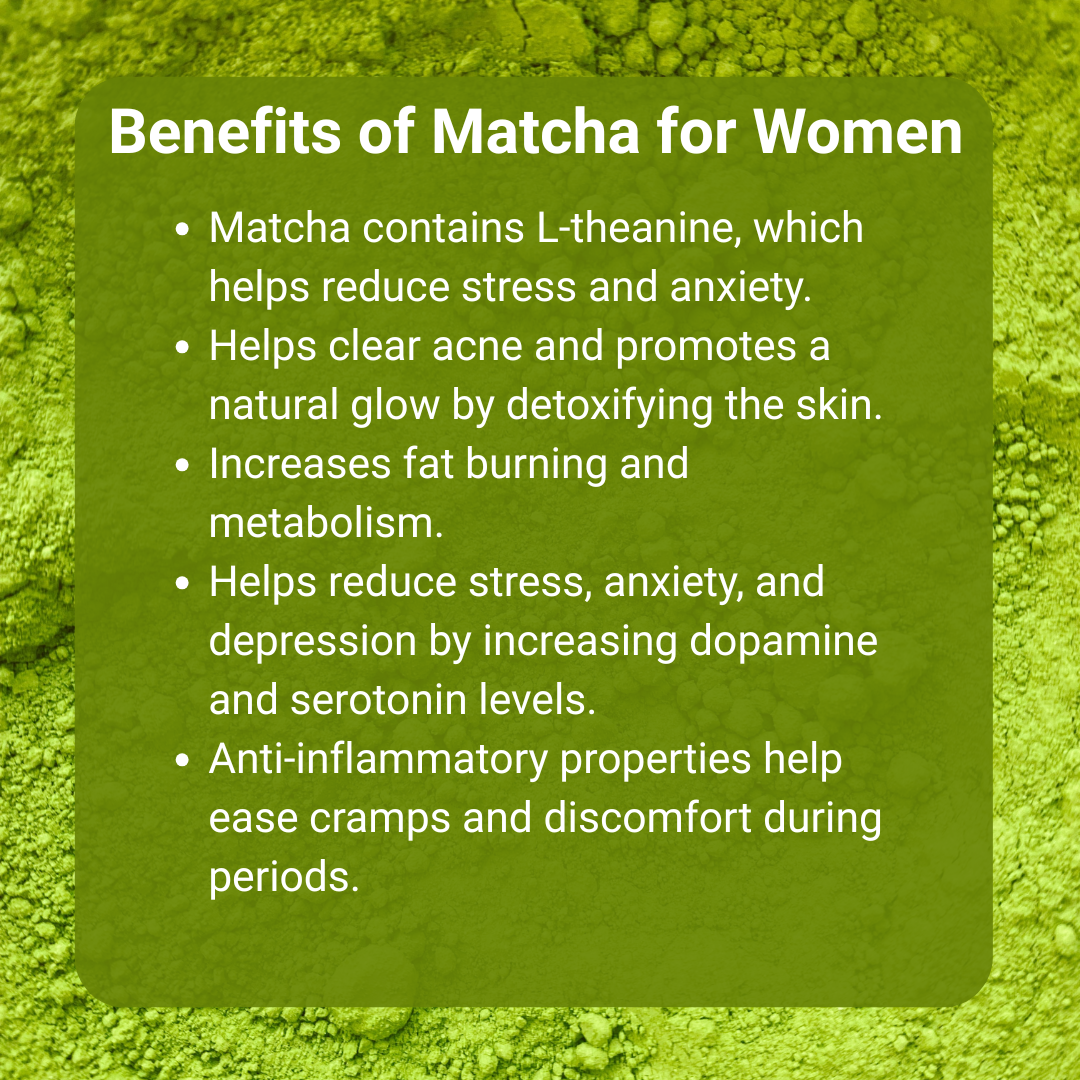 Health Benefits of Matcha for Women