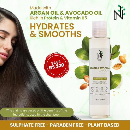 Argan and Avocado Shampoo (Dry & Damaged Hair)