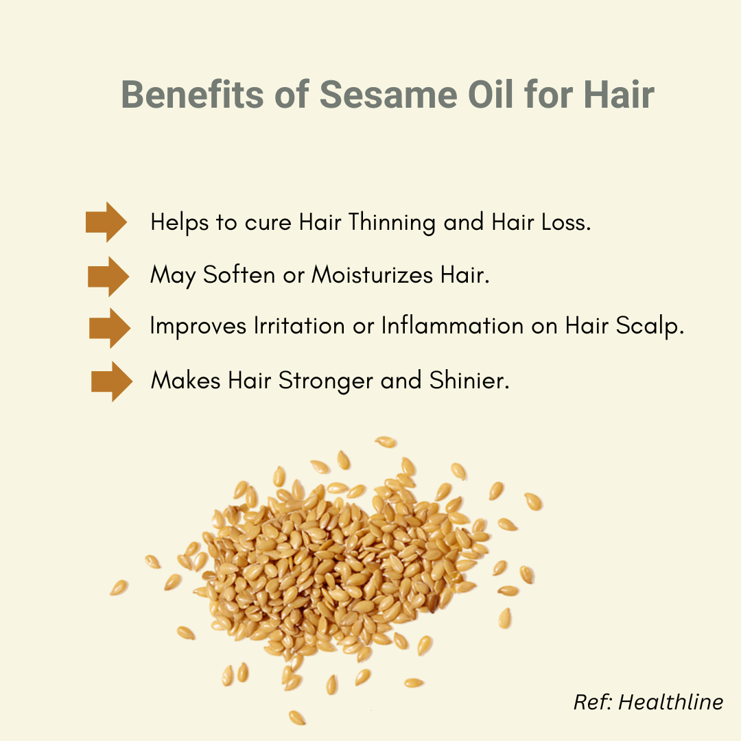 Benefits of Sesame Oil for Hair
