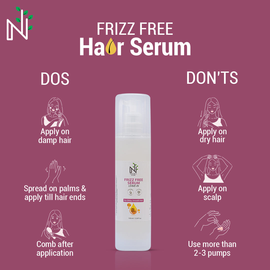 How to apply hair serum?