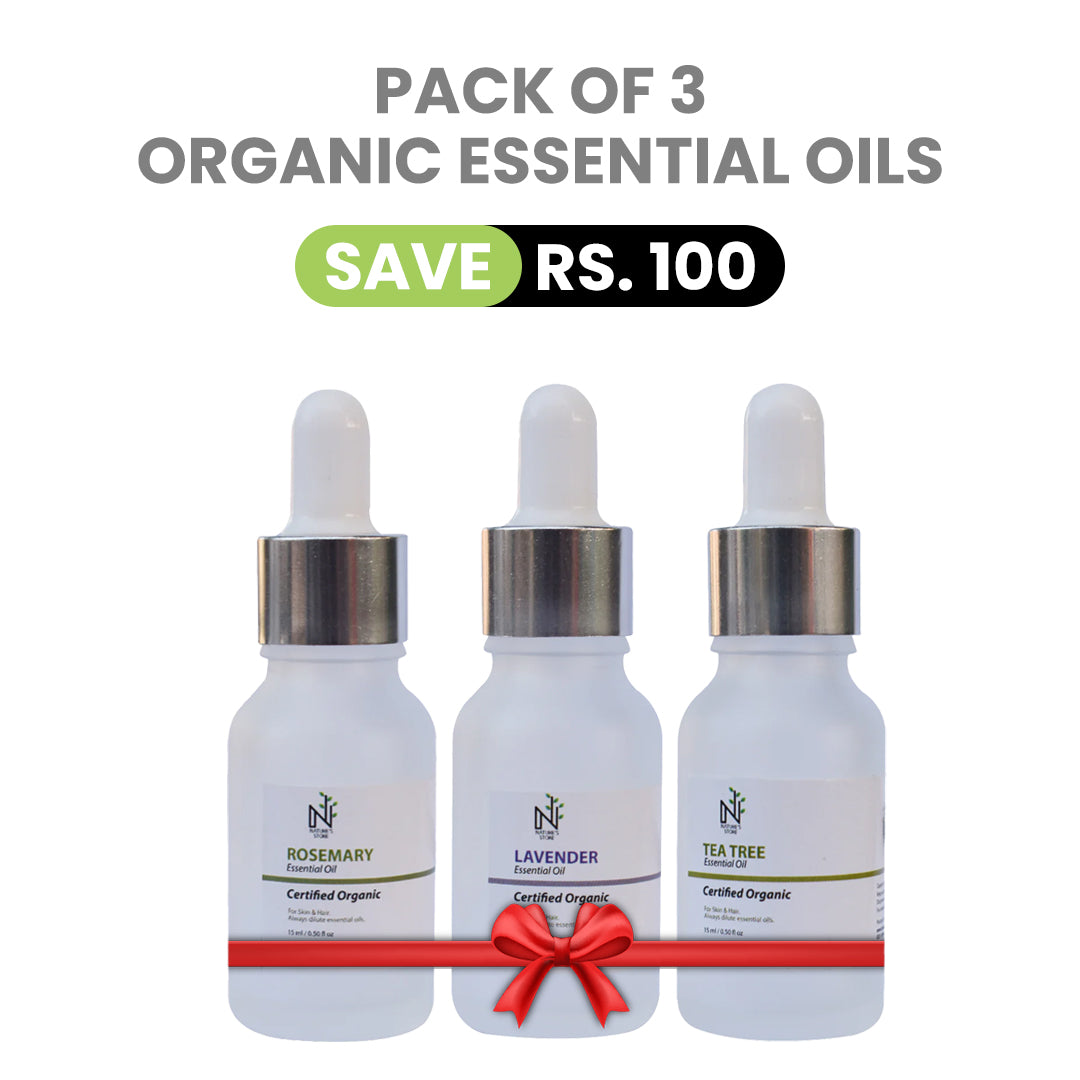 Pack of 3 Organic Essential Oils