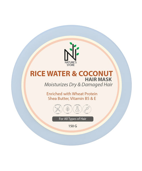 Rice Water and Coconut Hair Mask (with Vitamins & Proteins)