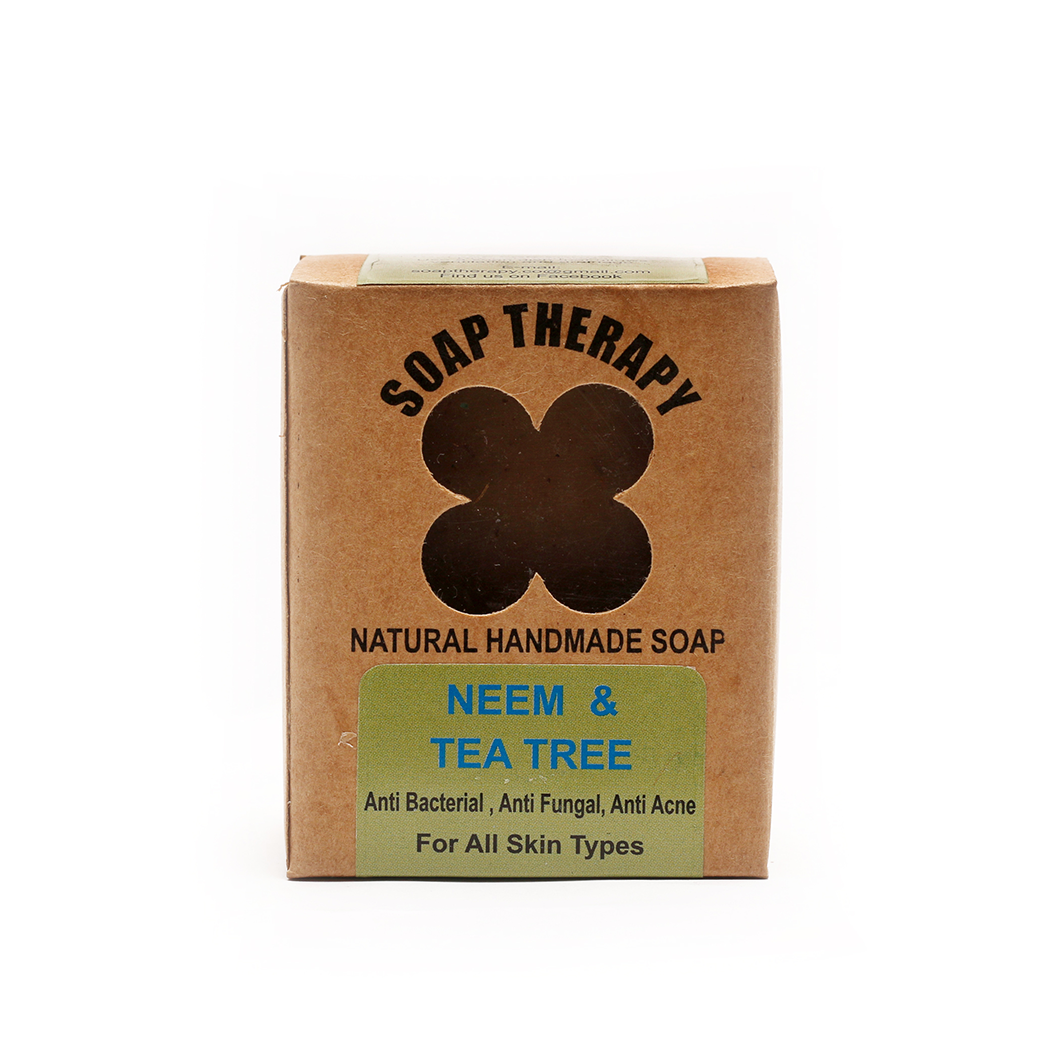 Buy Neem & Tea Tree Soap from Soap Therapy at the Best Prices online in Pakistan, Quick Delivery and Easy Returns only at The Nature's Store, Best organic and natural Organic Soap and Acne/Breakouts, Anti Aging, Oily Skin in Pakistan,