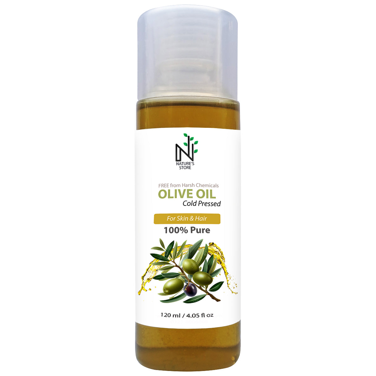 100% pure olive oil for skin and hair