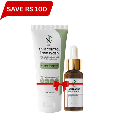 Acne Control Face Wash & Serum Bundle