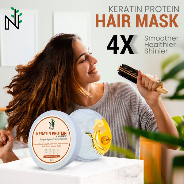 Buy Keratin Protein Hair Mask - Hair Food from The Nature's Store at the Best Prices online in Pakistan, Quick Delivery and Easy Returns only at The Nature's Store, Best organic and natural Hair Mask and Hair Mask in Pakistan, 