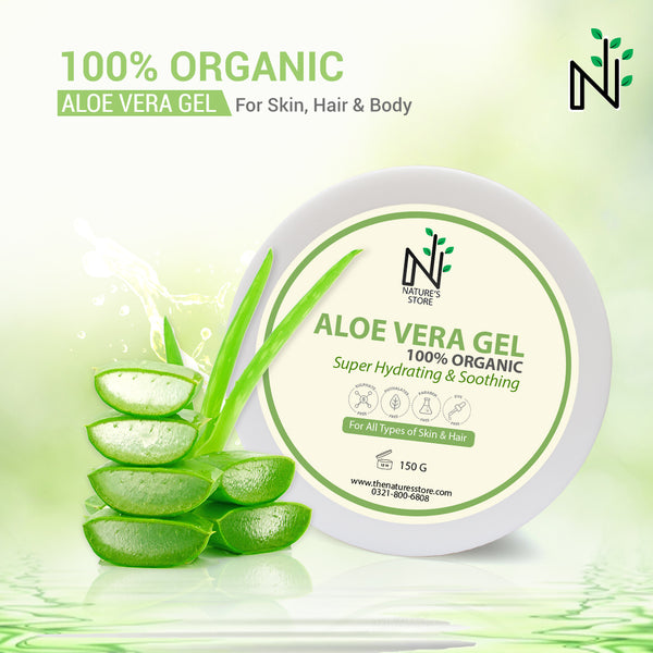 Buy Organic Aloe Vera Gel from The Nature's Store at the Best Prices online in Pakistan, Quick Delivery and Easy Returns only at The Nature's Store, Best organic and natural Hair Mask and Coloured Hair, Curly Hair, Dandruff, Dry & Damaged Hair, Grey Hair, Hair Fall, Long & Strong, Oily Hair, Shine & Volume in Pakistan, 
