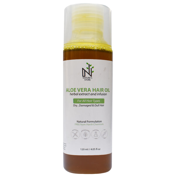 Buy Aloe vera Oil from The Nature's Store at the Best Prices online in Pakistan, Quick Delivery and Easy Returns only at The Nature's Store, Best organic and natural Hair Oil and Coloured Hair, Curly Hair, Shine & Volume, Thin Hair in Pakistan, 