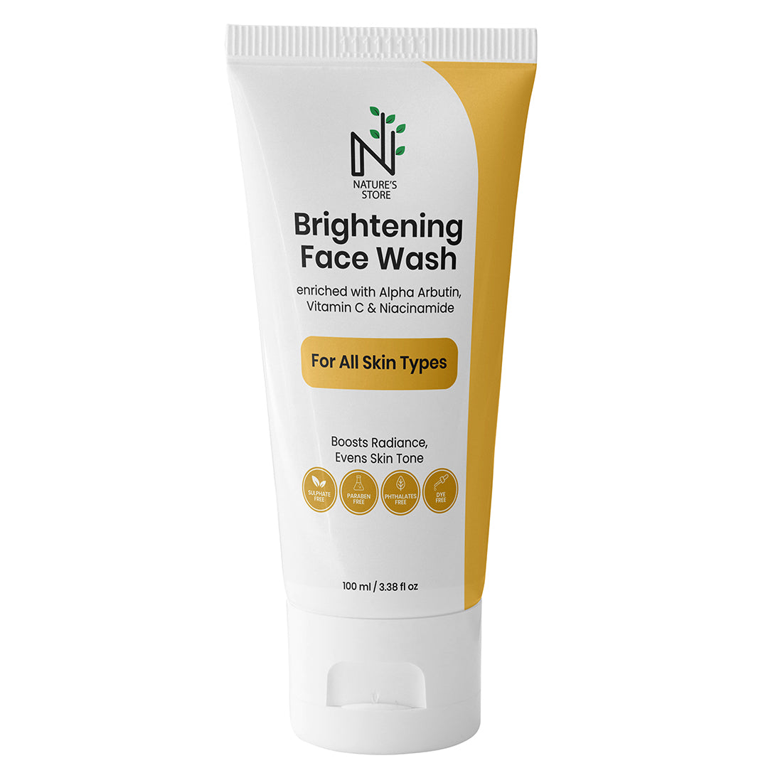 Brightening face wash bottle
