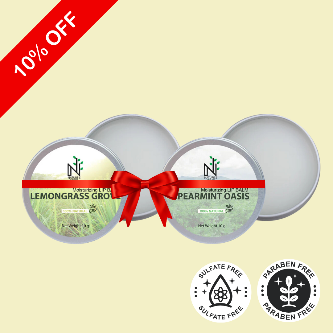 Pack of Two Lip Balms (Citrusy & Minty)