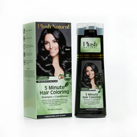 Buy 5 Minute Hair Coloring Shampoo + Conditioner (Black) from Plush Natural at the Best Prices online in Pakistan, Quick Delivery and Easy Returns only at The Nature's Store, Best organic and natural hair dye and Hair Dye Shampoo in Pakistan, 