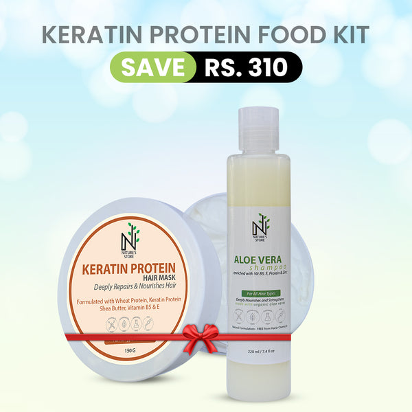 Keratin Protein Food Kit (Shampoo + Hair Mask)