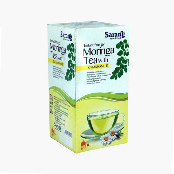 Buy Moringa Tea with Chamomile from Sarang Herbs & Food at the Best Prices online in Pakistan, Quick Delivery and Easy Returns only at The Nature's Store, Best organic and natural Herbal Tea and Stress & Anxiety in Pakistan, 