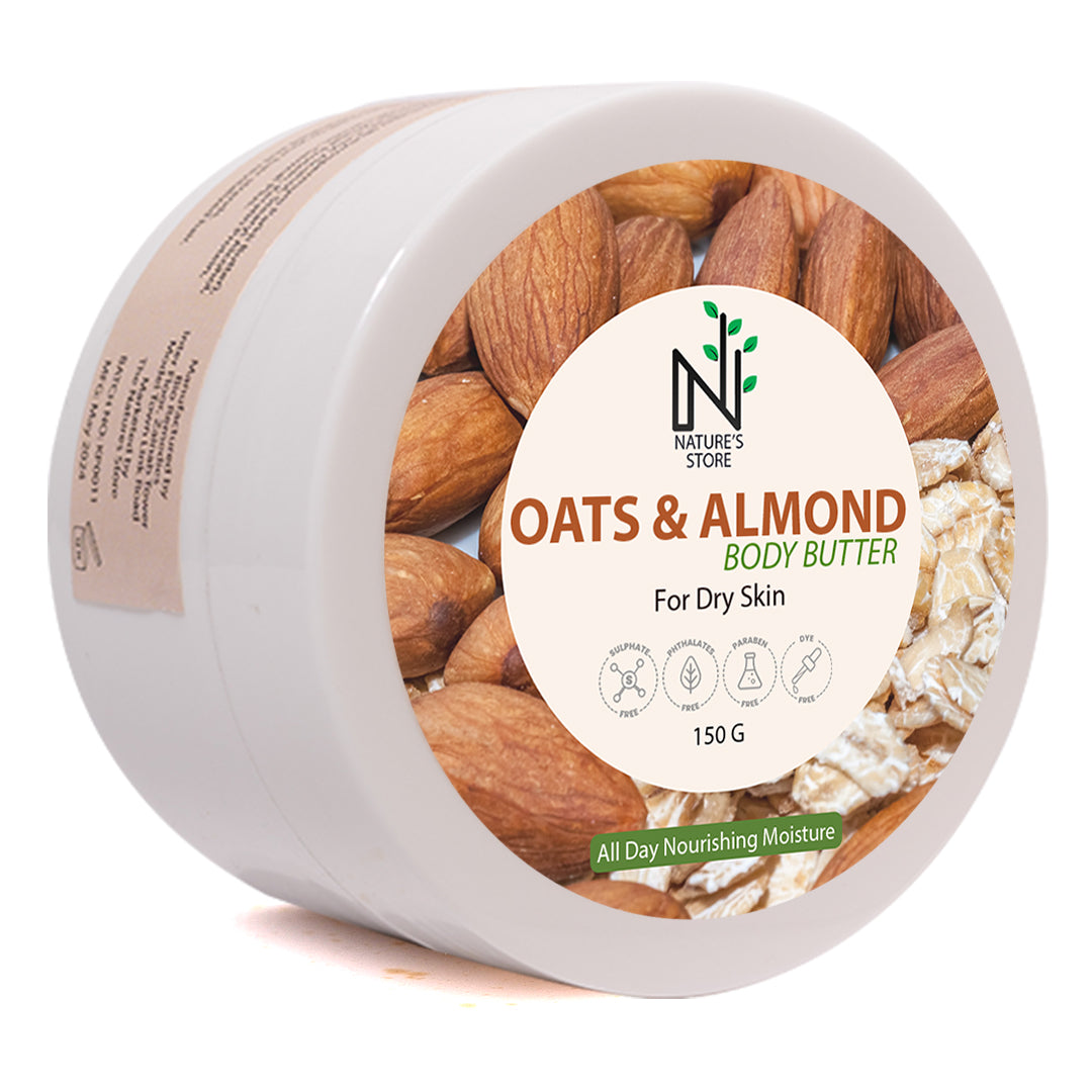 Oats and almond body butter