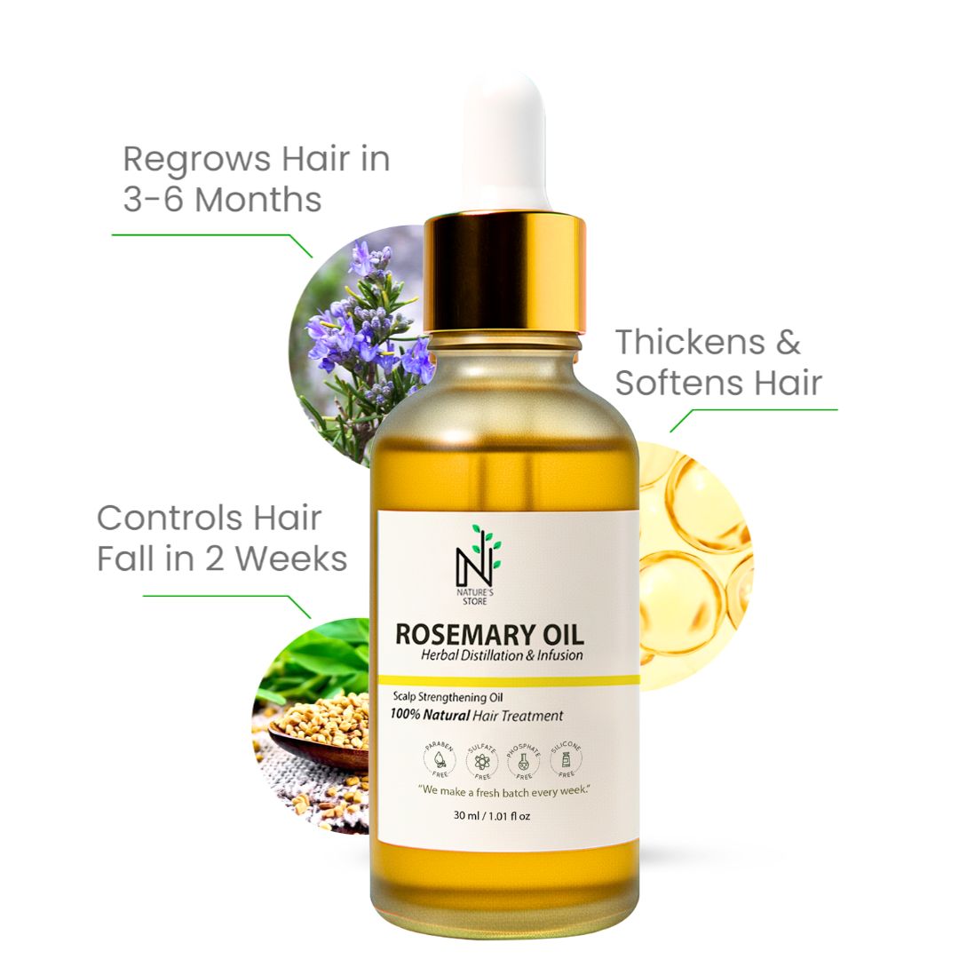 Rosemary Hair Oil - Hair Growth Treatment for Scalp