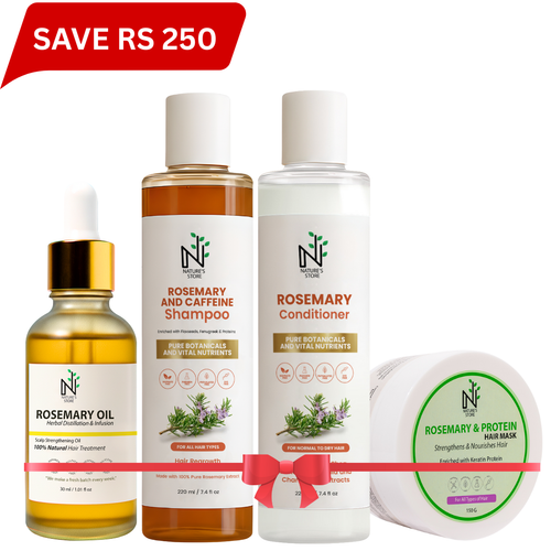 Rosemary Hair Growth Kit (Oil, Shampoo & Conditioner)