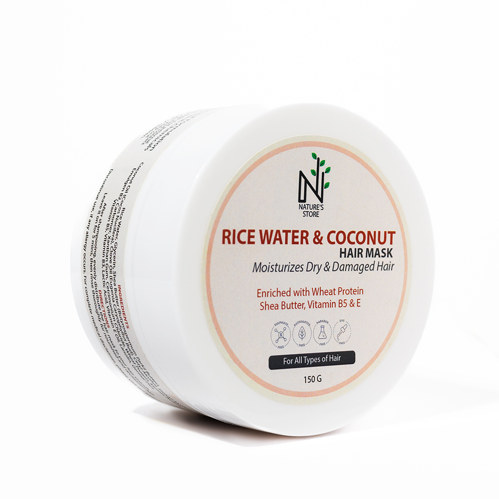 Rice Water and Coconut Hair Mask (with Vitamins & Proteins)