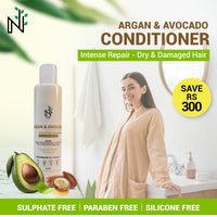 Buy Argan and Avocado Hair Conditioner from The Nature's Store at the Best Prices online in Pakistan, Quick Delivery and Easy Returns only at The Nature's Store, Best organic and natural Hair Conditioner and Coloured Hair, Curly Hair, Dry & Damaged Hair, Grey Hair, Long & Strong, Shine & Volume, Thin Hair in Pakistan, 