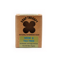 Buy Neem & Tea Tree Soap from Soap Therapy at the Best Prices online in Pakistan, Quick Delivery and Easy Returns only at The Nature's Store, Best organic and natural Organic Soap and Acne/Breakouts, Anti Aging, Oily Skin in Pakistan, 