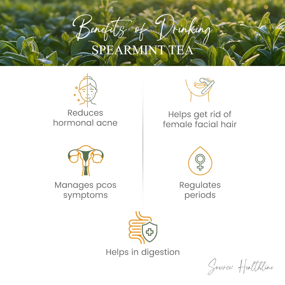 benefits of spearmint tea