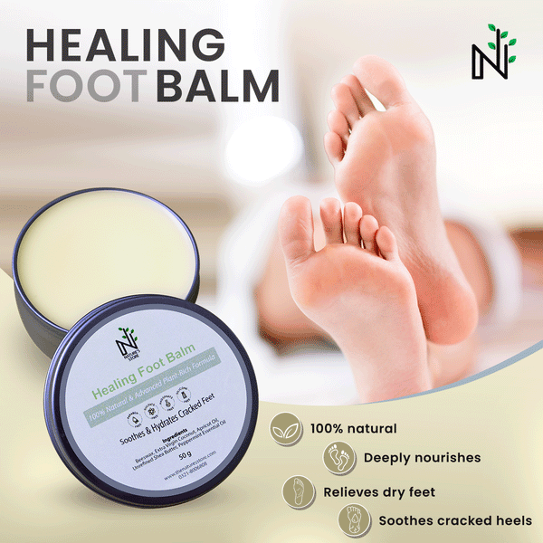 Buy Healing Foot Balm from The Nature's Store at the Best Prices online in Pakistan, Quick Delivery and Easy Returns only at The Nature's Store, Best organic and natural Foot Balm and Dry and Cracked Heels (Concern), Foot Balm in Pakistan, 