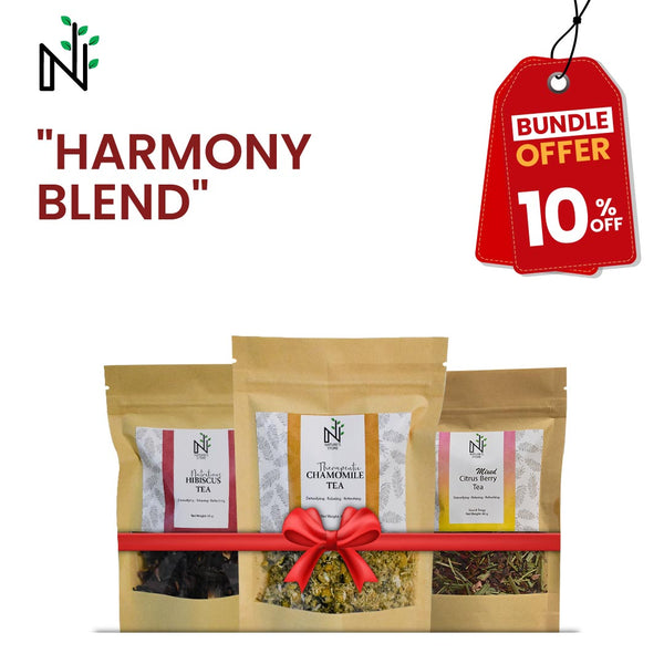 Buy Harmony Blend Teas from The Nature's Store at the Best Prices online in Pakistan, Quick Delivery and Easy Returns only at The Nature's Store, Best organic and natural Herbal Tea and Digestion & Weight Management, Exclusive Bundles (% OFF), Stress & Anxiety, Women's Health / PCOS in Pakistan, 