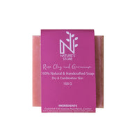 Buy Rose Clay and Geranium Soap Bar from The Nature's Store at the Best Prices online in Pakistan, Quick Delivery and Easy Returns only at The Nature's Store, Best organic and natural Organic Soap and Anti Aging, Dark Spots, Dry Skin, Glow in Pakistan, 
